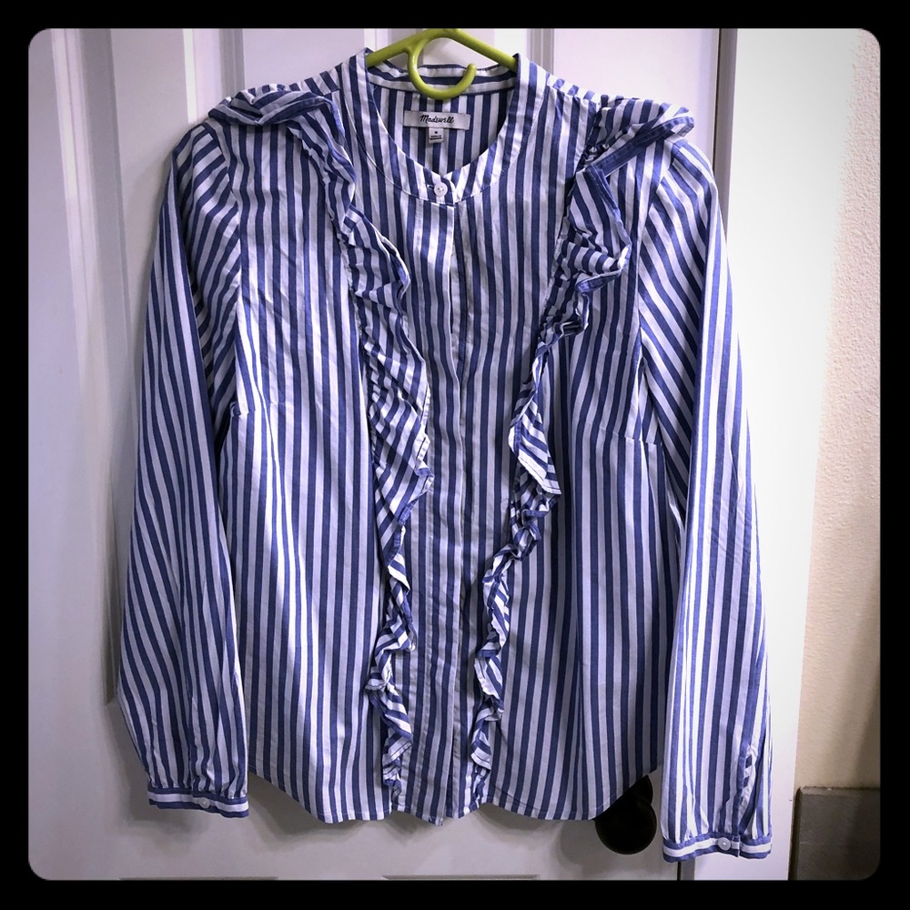Madewell ruffled top